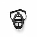 Coastal Soft Basket Muzzle black adjustable straps front view