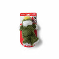 Grinch Plush Squeaky Dog Toy green furry character Santa hat
